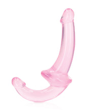 Shots RealRock Crystal Clear 6' Strapless Strap-On - Pink