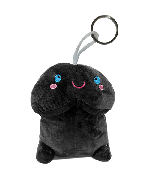 Shots Short Penis Plushie - Black  4' / 10 cm