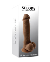 Selopa 6.5' Natural Feel Dildo - Dark
