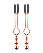 Selopa Beaded Nipple Clamps - Rose Gold