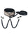 Spartacus Faux Leather Collar & Leash w/Black Nipple Clamps - Gold
