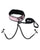Spartacus Faux Leather Collar & Leash w/Black Nipple Clamps - Pink