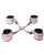 Spartacus Faux Leather Wrist & Ankle Restraints w/Hog Tie - Pink