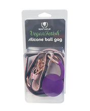Spartacus Silicone Gag w/Leather Lining - Pink Snakeskin Micro Fiber