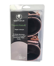 Spartacus Ankle Restraints w/Leather Lining - Pink Snakeskin Micro Fiber