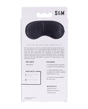 Sex & Mischief Satin Blindfold - Black