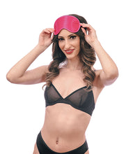 Sex & Mischief Satin Blindfold - Hot Pink