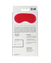 Sex & Mischief Satin Blindfold - Hot Pink