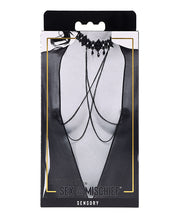 Sex & Mischief Lace Collar with Nipple Ties