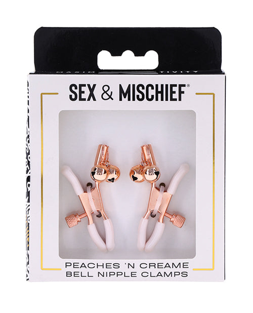 Sex & Mischief Peaches 'n CreaMe Bell Nipple Clamps