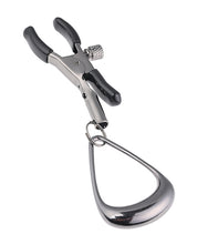 Sportsheets Velvet Noir Tuggable Nipple Clamps - Black