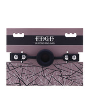 Edge Silicone Ring Gag - Black