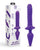 Together Double Pleasure 11" Double-Ended Dildo & Butt Plug - Purple