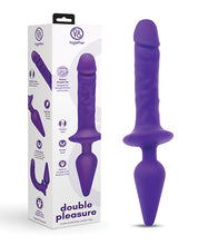 Together Double Pleasure 11'  Double-Ended Dildo & Butt Plug - Purple