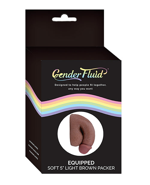 Gender Fluid 5' Equipped Soft Packer - Light Brown