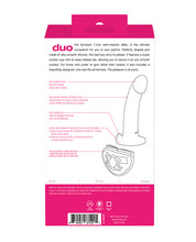 VeDO Duo Silcone Dildo w/Harness - Pink/Purple