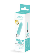 VeDO Bam Mini Rechargeable Bullet Vibe - Turquoise