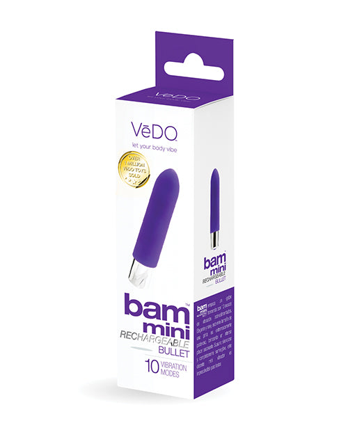VeDO Bam Mini Rechargeable Bullet Vibe - Into You Indigo