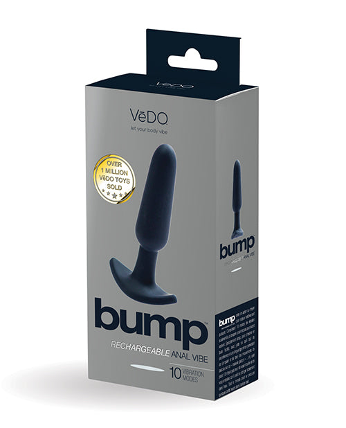 VeDO Bump Rechargeable Anal Vibe - Just Black