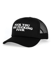 Wood Rocket Fuck Off Trucker Hat - White