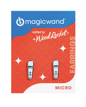 Wood Rocket Magic Wand Micro Earrings