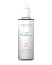 Wicked Sensual Care Simply Aqua Waterbased Lubricant - 4 oz