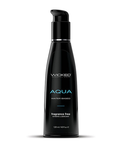 Wicked Sensual Care Aqua Waterbased Lubricant - 4 oz Fragrance Free