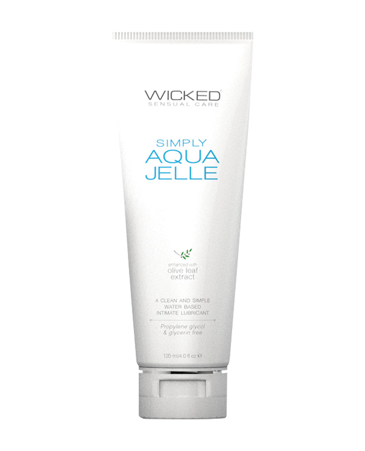 Wicked Sensual Care Simply Aqua Jelle Waterbased Lubricant - 4 oz