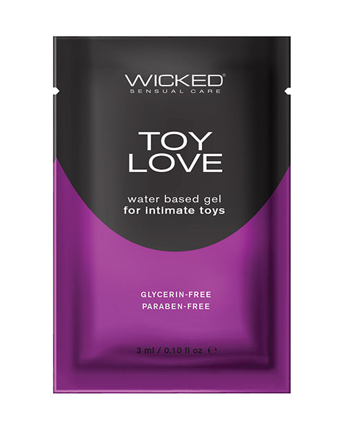 Wicked Sensual Care Toy Love Water Based Lubricant - .1 oz Fragrance Free