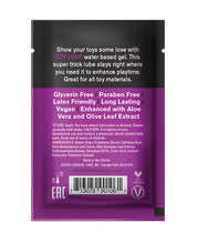 Wicked Sensual Care Toy Love Water Based Lubricant - .1 oz Fragrance Free