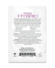 Wicked Sensual Care Simply Hybrid Lubricant - .1 oz