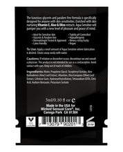 Wicked Sensual Care Hypoallergenic Aqua Sensitive Water Based Lubricant - .1 oz