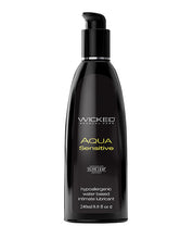 Wicked Sensual Care Hypoallergenic Aqua Sensitive Water Based Lubricant - 8 oz Unscented
