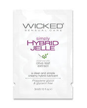 Wicked Sensual Care Simply Hybrid Jelle Lubricant - .1 oz