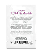 Wicked Sensual Care Simply Hybrid Jelle Lubricant - .1 oz