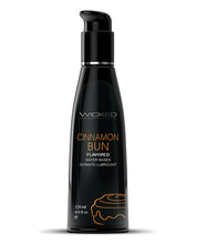 Wicked Sensual Care Aqua Waterbased Lubricant - 4 oz Cinnamon Bun