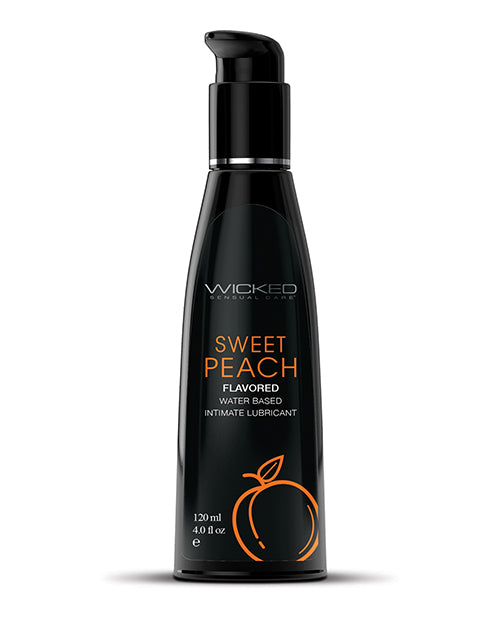 Wicked Sensual Care Waterbased Lubricant - 4 oz Sweet Peach