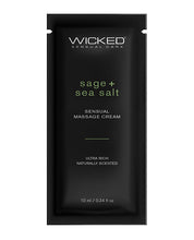 Wicked Sensual Care Sage & Sea Salt Massage Cream - .34 oz