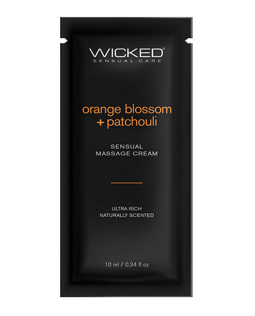 Wicked Sensual Care Orange Blossom & Patchouli Massage Cream - .34 oz