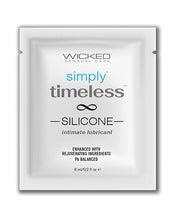 Wicked Sensual Care Simply Timeless Silicone Lubricant - .2 oz