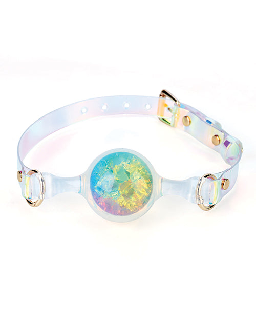 Luxe Prism Small Ball Gag - Rainbow