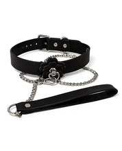 Heat Tease Flower Collar - Black/Pink