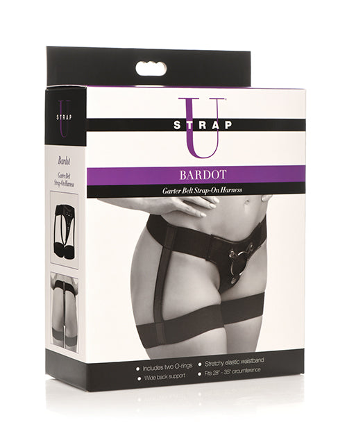 Strap U Bardot Elastic Strap-On Harness w/Thigh Cuffs