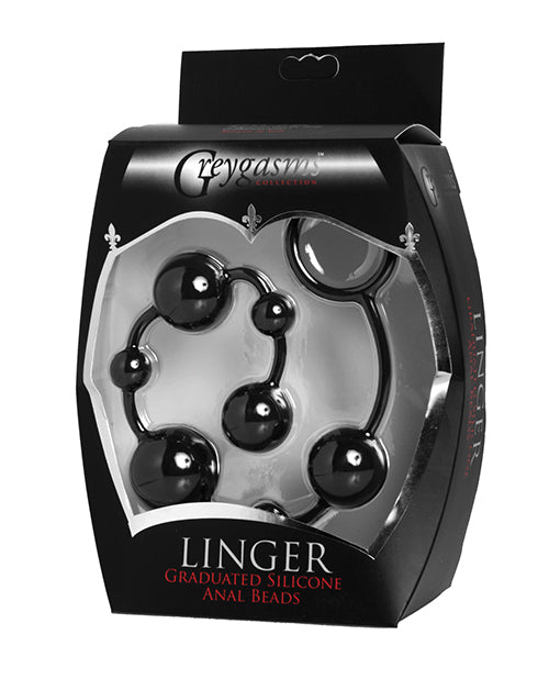 GreyGasms Linger Graduated Silicone Anal Beads