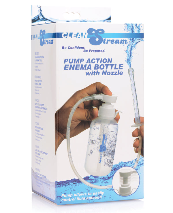 CleanStream Pump Action Enema Bottle w/Nozzle