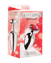 Booty Sparks Red Heart Gem - Large Anal Plug