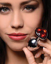 Booty Sparks Red Heart Gem - Large Anal Plug