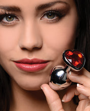 Booty Sparks Red Heart Gem - Small Anal Plug