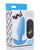 Bang! 21X Vibrating Silicone Butt Plug w/Remote - Blue