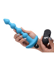 Bang! 28X Vibrating Silicone Anal Beads w/Remote Control - Blue